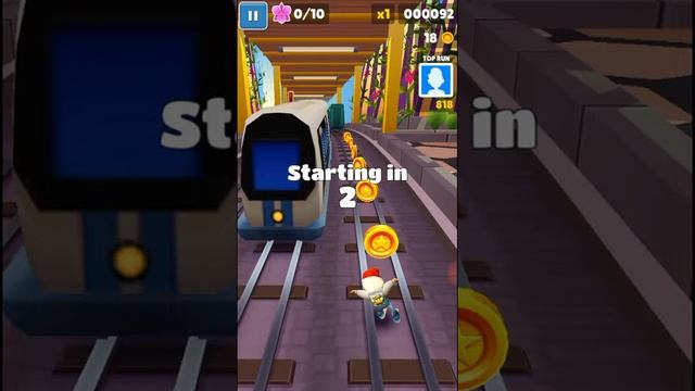 Пытаюсь собрать орхидеи в игре Subway Surf смотреть онлайн