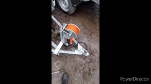 Кронштейн с лебедкой на бортовой прицеп.