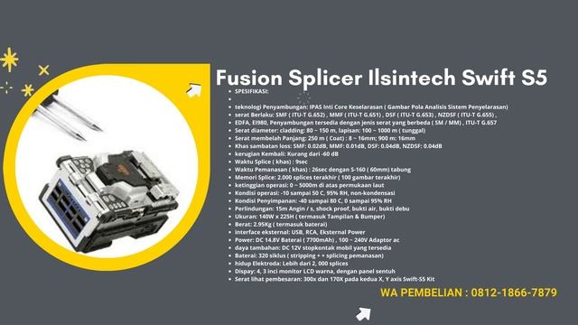10 REKOMENDASI FUSION SPLICER ILSINTECH SWIFT YANG AMAN DAN CEPAT UNTUK PEKERJAAN FIBER OPTIC MURAH смотреть онлайн