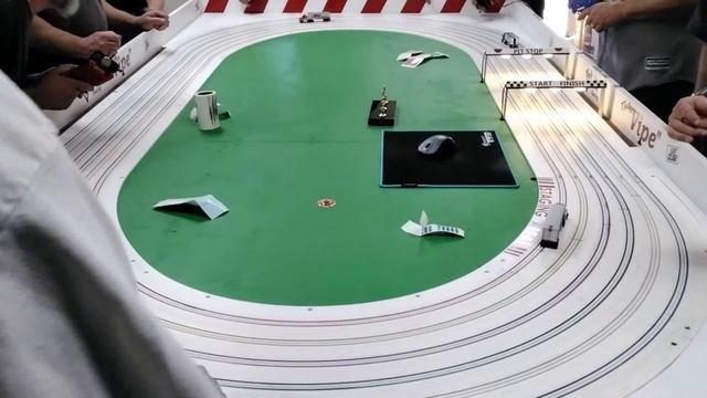 AFX Semi Trucks Racing on a 6 Lane Oval Track - HOSERS Club Race смотреть онлайн