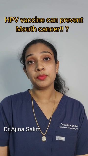 HPV Vaccine and Oral Cancer | short health talk by Dr Ajina Salim смотреть онлайн