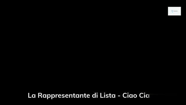 La Rappresentante Di Lista - Ciao Ciao (Official Music)
