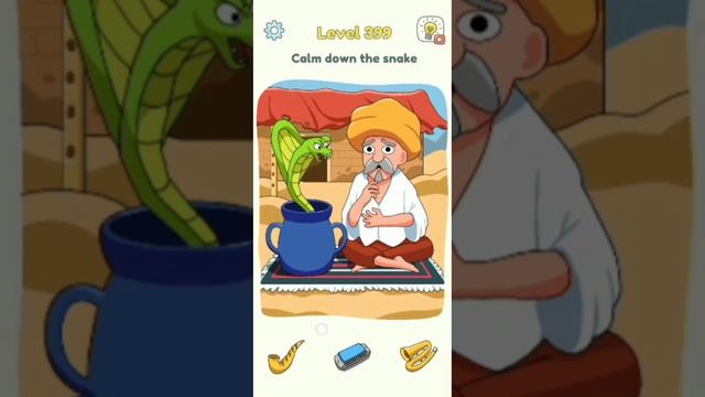 DOP 3 Calm down the snake l Level 399 l Walkthrough смотреть онлайн