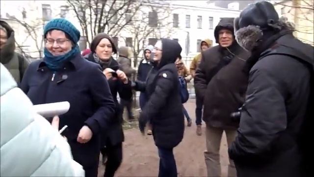 Народный сход в защиту домов на Тележной улице. смотреть онлайн