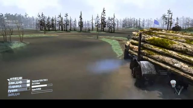 SpinTires MudRunner карта "ВАХ 4".СЕРИЯ 3. смотреть онлайн