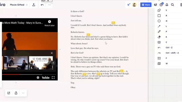 "Gifted" movie board on Miro for our movie hangout смотреть онлайн