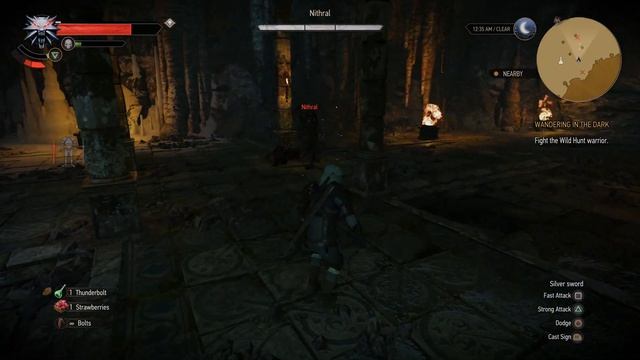 The Witcher 3: Wild Hunt - Nithral Boss Fight смотреть онлайн