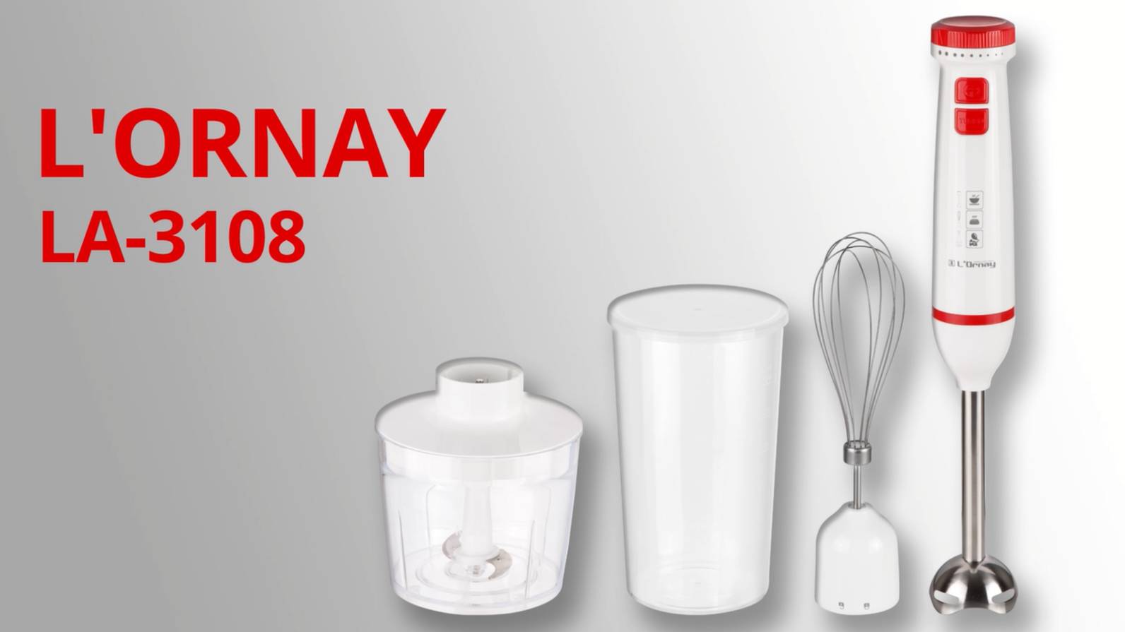 L'ORNAY LA-3108 Блендер погружной смотреть онлайн