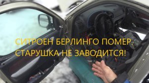 СИТРОЕН БЕРЛИНГО. СТАРУШКА НЕ ЗАВОДИТСЯ.ОЖИВЛЕНИЕ