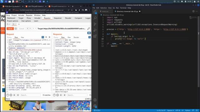 3. Lab 2 - File path traversal, traversal sequences blocked with absolute path bypass смотреть онлайн