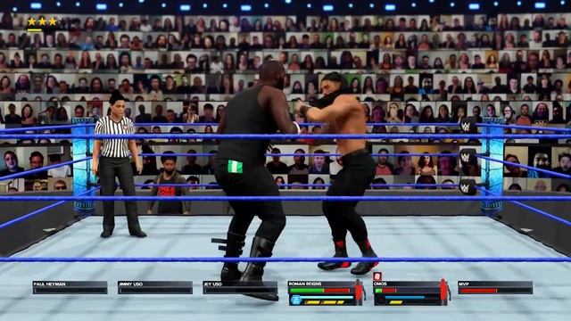 Roman Reigns Vs OMOS #wwe #romanreigns