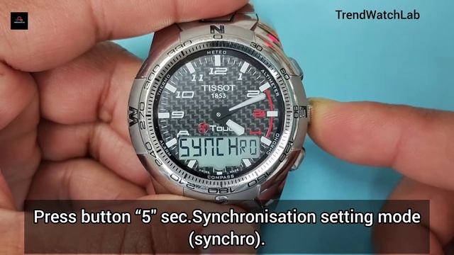 How to Synchronisation digital and analog time Tissot T-Touch. смотреть онлайн