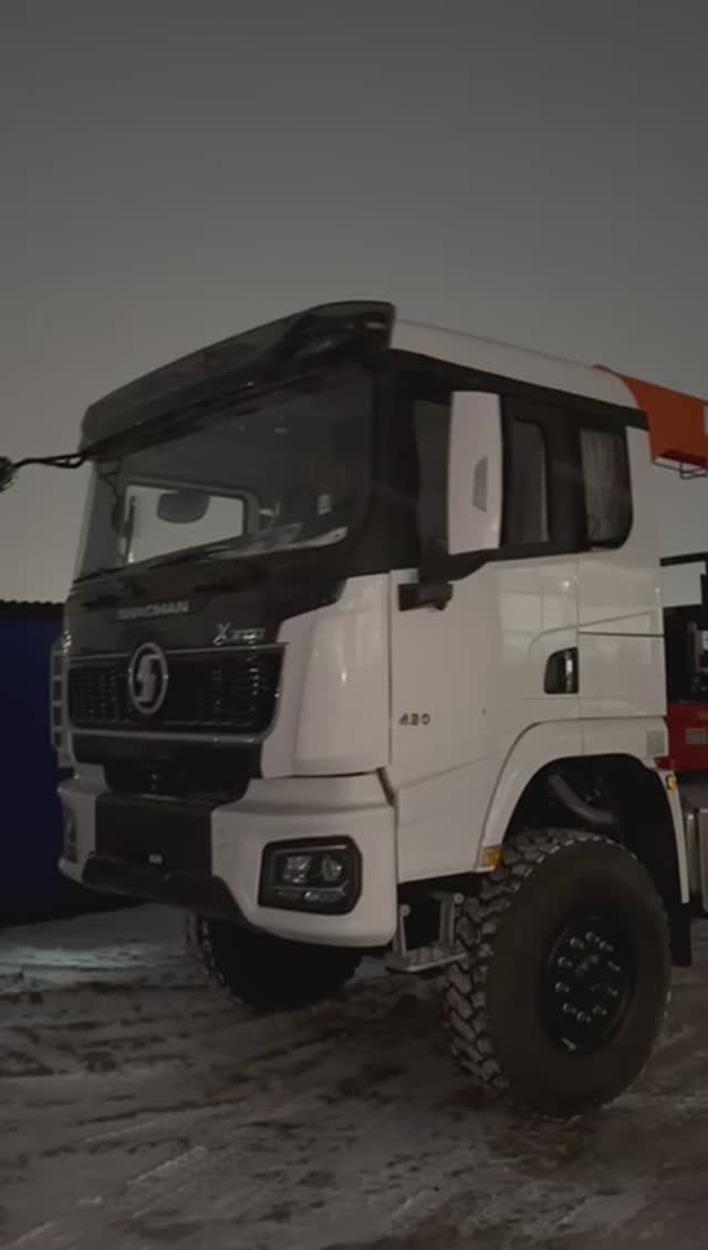 Бортовой Shacman 6х6 с КМУ Hangil 976 смотреть онлайн