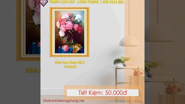 Tranh Cao Cấp Long Phụng | Bình Hoa Khoe Sắc | DV6183 смотреть онлайн