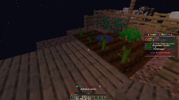 Майнкрафт один блок #13 ( 1 час! )