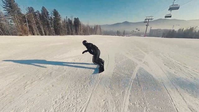 Шермонт - обзор горнолыжной трассы для нубов в Шерегеше или бесполезно вырубленный лес смотреть онлайн