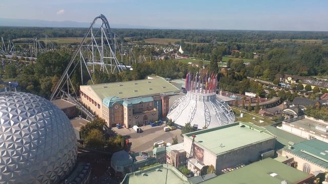 Europa Park 15.09.2019 view from Euro-Tower 4K смотреть онлайн