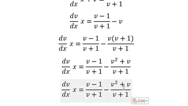Calculus Help: Homogeneous - Differential Equations - dy/dx=(y-x)/(y+x) смотреть онлайн