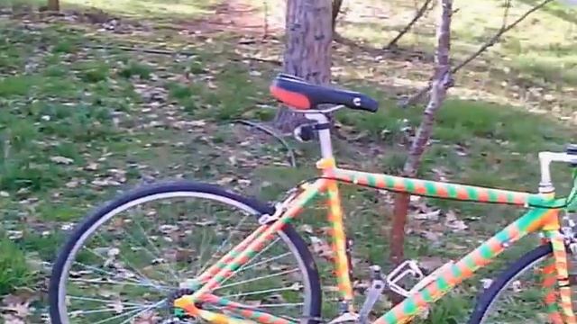 Terry Reid custom paint job on marks old cannondale 21 speed rd. bicycle first one ever done смотреть онлайн
