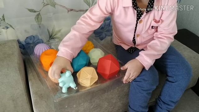 КИТАЙ! Каучуковые мячи для развития моторики ребенка смотреть онлайн