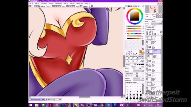 Heartseeker Ashe Chibi Speedpaint~ LoL Chibis~ Featherpelt Draws