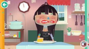 Eating veggie soup toca kitchen 2 game