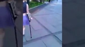 Amputeee Women Walking in Hotel - Amputee Tv