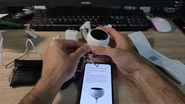 Камера видеонаблюдения Xiaomi Mi 2k, распаковка, подключение. смотреть онлайн