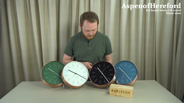 Karlsson 27.5cm Minimal with Copper Case Wall Clock - Aspen of Hereford смотреть онлайн