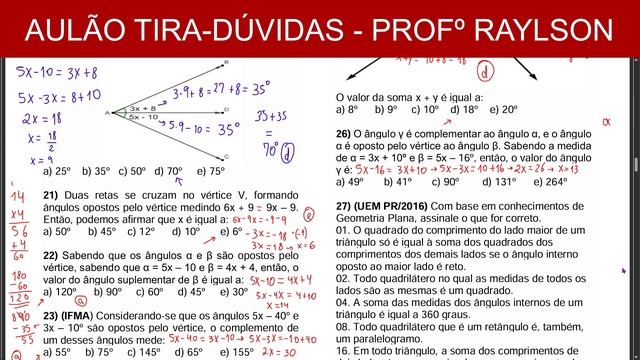 Lista 2 - Geometria Básica - Questões 24, 25, 26 e 27 смотреть онлайн