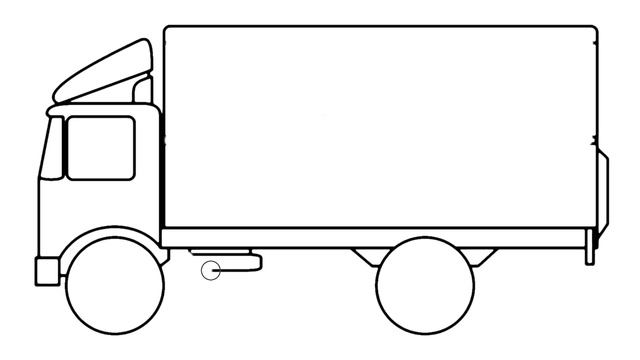 Delivery Truck Drawing - Simple Drawings смотреть онлайн
