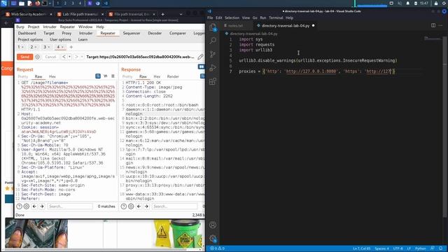 5. Lab 4 - File path traversal, traversal sequences stripped with superfluous URL-decode смотреть онлайн