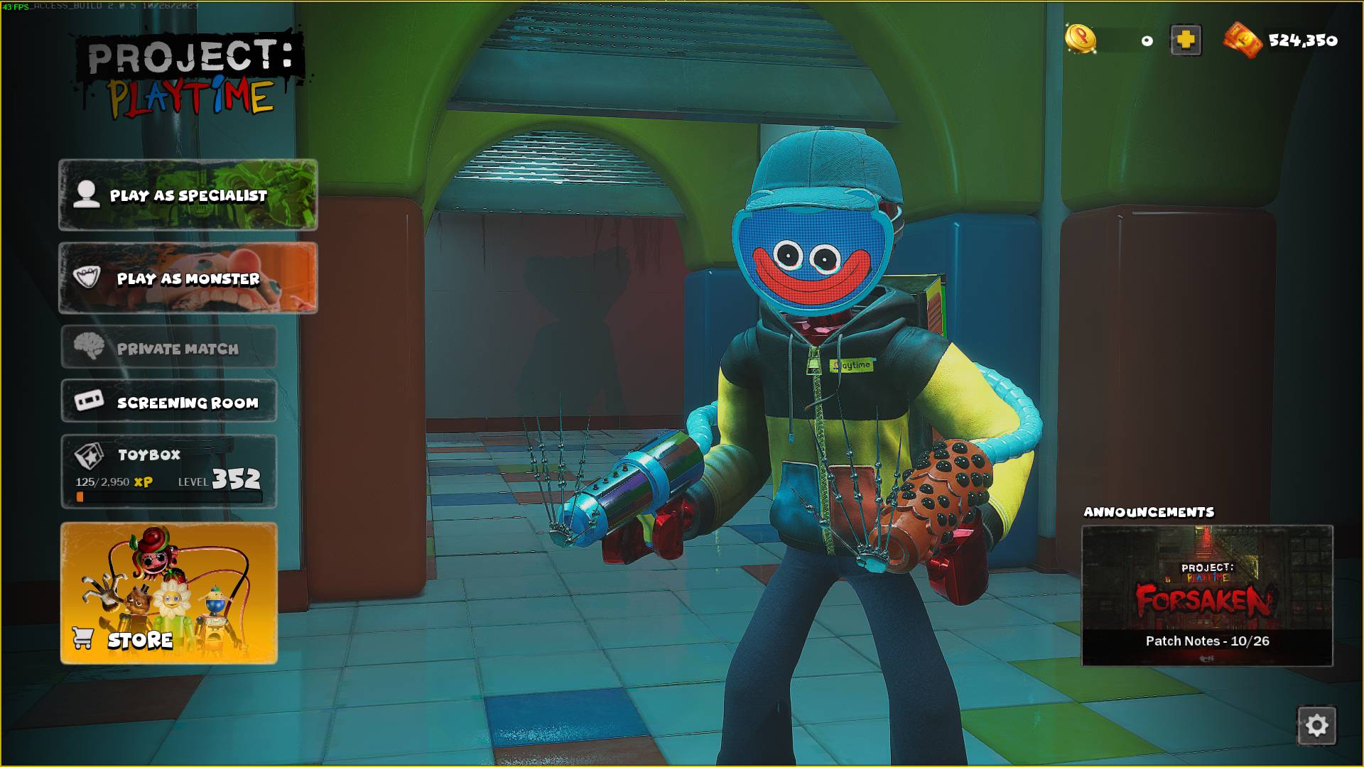 Time Of The Specialist Theater Map #Project Playtime#