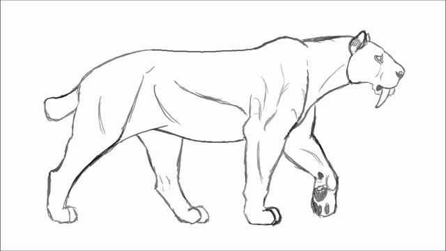 Smilodon Rough Animation смотреть онлайн