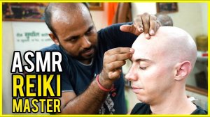HEAD MASSAGE with neck CRACKING by REIKI MASTER ｜ ASMR Barber