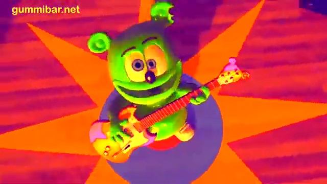 Gummibär NEON La La I Love You Colorful German Gummy Bear Song смотреть онлайн