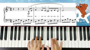 Облака Белогривые Лошадки Любимые Мелодии на ПИАНИНО Для начинающих УРОК ЛЕГКО ПРОСТО+ НОТЫ🎵