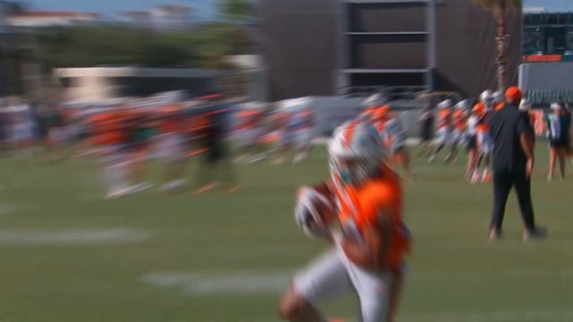 Quarterback, wide receiver and defensive back work at fall camp, day 12 смотреть онлайн
