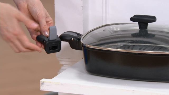 Cook's Essentials4.5qt Cast Aluminum Rectangular Saute Pan on QVC смотреть онлайн