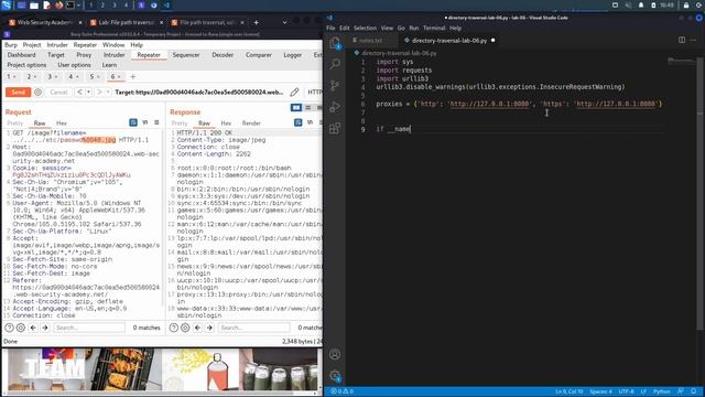 7. Lab 6 - File path traversal, validation of file extension with null byte bypass смотреть онлайн