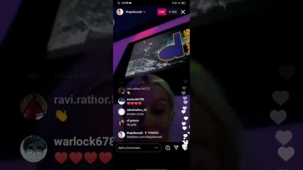Julie cash Instagram live session ❤️