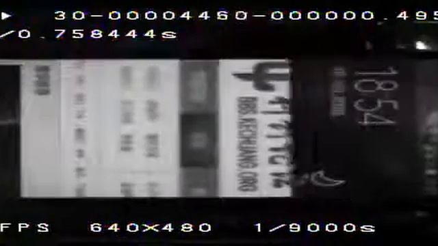 OLED screen refresh--High speed camera 9000fps смотреть онлайн