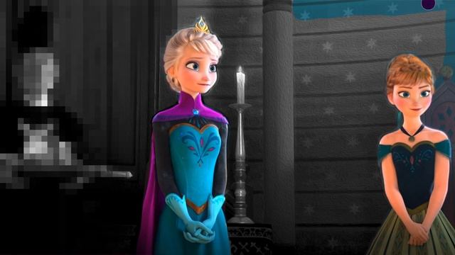 Elsa from Frozen in the coloring. Hide-and-seek with a rabbit | Эльза и Холодное сердце в раскраске смотреть онлайн