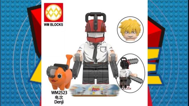 chainsaw man | figuras lego | unofficial lego | anime 2022. смотреть онлайн