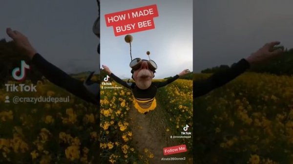 How I filmed 'Busy Bee' #insta360nosemode