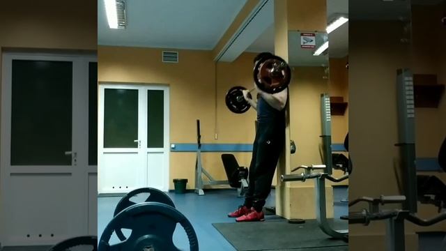 Строгий подъем штанги на бицепс стоя у стены с прямым грифом 50×7! 29.12.2019! смотреть онлайн