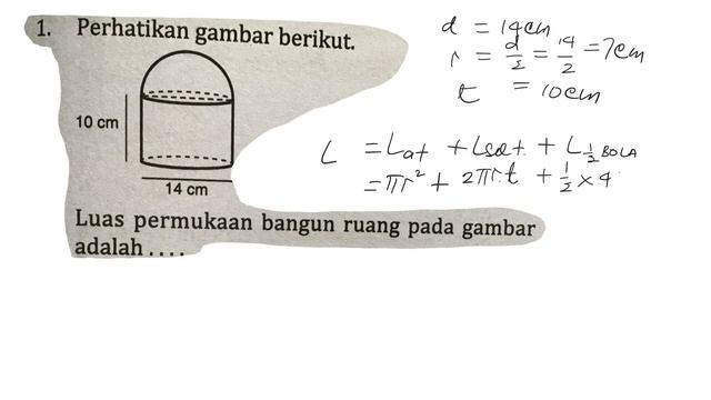 perhatikan gambar berikut,luas permukaan bangun ruang pada gambar adalah смотреть онлайн