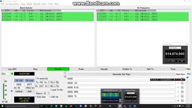FT8 - my first signal decode - 29/07/2017 смотреть онлайн