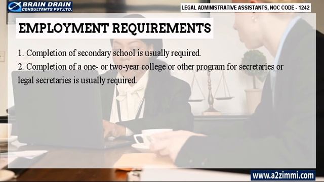 Legal Administrative Assistants-Profile Description of Canada Work permit, LMIA & PR | NOC CODE 124 смотреть онлайн