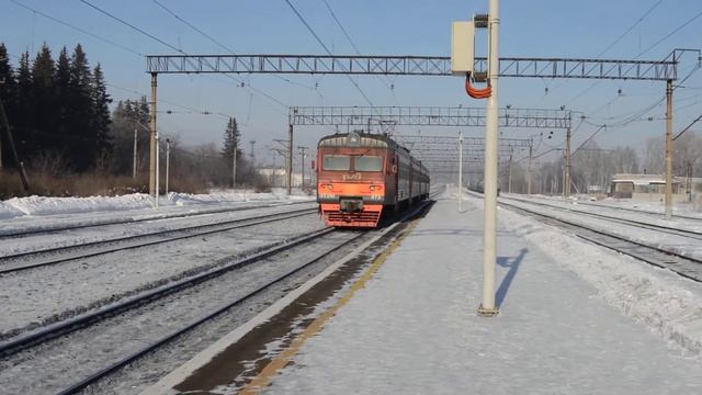 ЭТ2М-072 отправляется со станции Невьянск смотреть онлайн